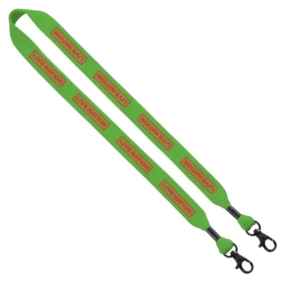 16" x 3/4" cotton lanyard with double lobster clips.... from ASI 88060 Snugz/USA Inc