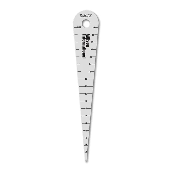 .032" aluminum 4.5" x 0.875" bore gauge measuring 1/16" to 3/4"... from ASI 53430 Executive Line / Executive Line®
