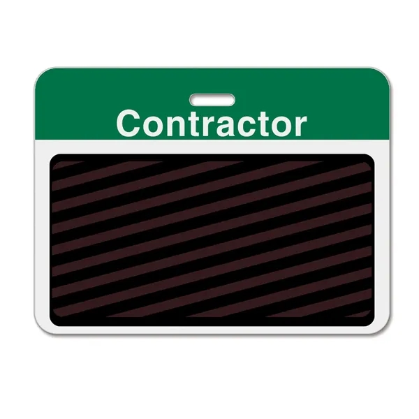 TEMPbadge 2-part expiring badges let you know when a visitor's time... from ASI 79898 Promovision / PROMOVISION