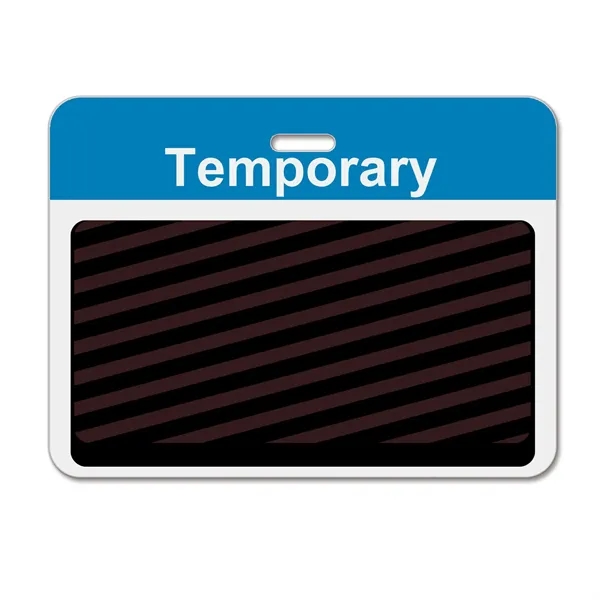 TEMPbadge 2-part expiring badges let you know when a visitor's time... from ASI 79898 Promovision / PROMOVISION