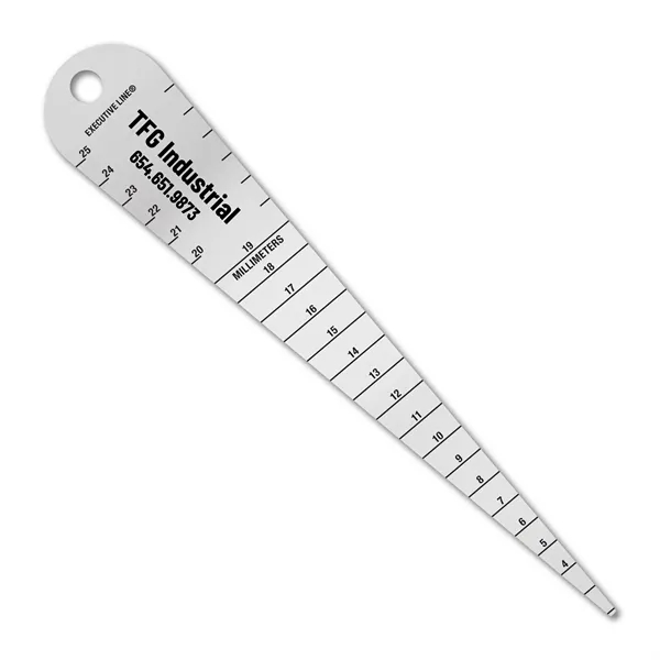 .020" stainless steel 5.875" x 1" flange gap tool gauge measuring... from ASI 53430 Executive Line / Executive Line®