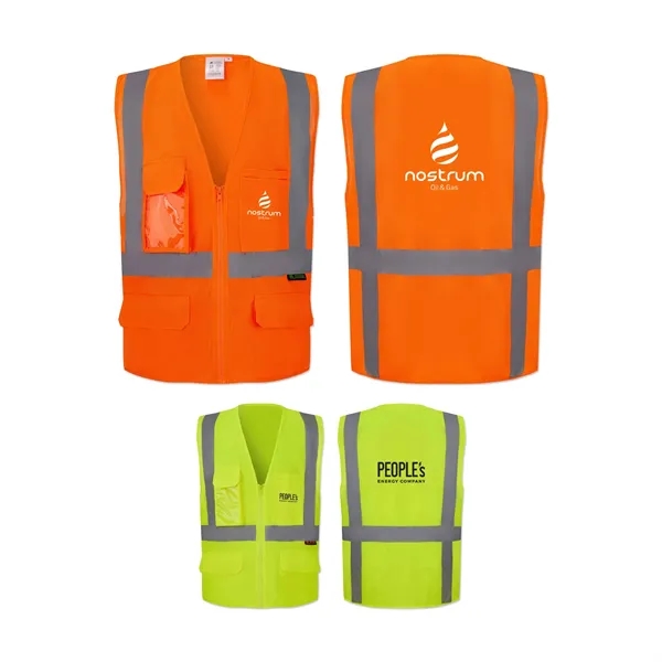 Safety vest with a hook and loop closure and 3C logo.... from ASI 98360 WOWLine