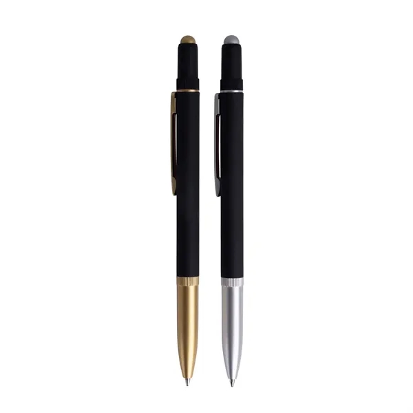Metal stylus pen with twist action and a built-in compact tool... from ASI 55583 GMG Pen