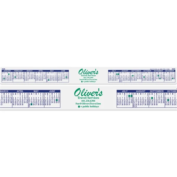 16" x 1 1/2" poly computer keyboard or monitor calendar with... from ASI 44830 The Chest
