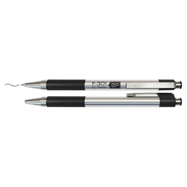 Zebra F-301 Stainless Steel Retractable Ball Point Pen... from ASI 67675 Liqui-Mark Corp