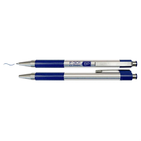 Zebra F-301 Stainless Steel Retractable Ball Point Pen... from ASI 67675 Liqui-Mark Corp