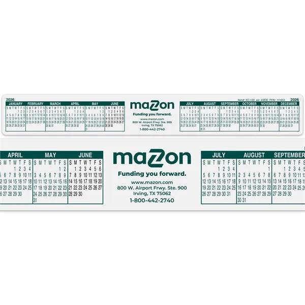 11 1/4" x 1 1/2" poly computer keyboard or monitor calendar... from ASI 44830 The Chest