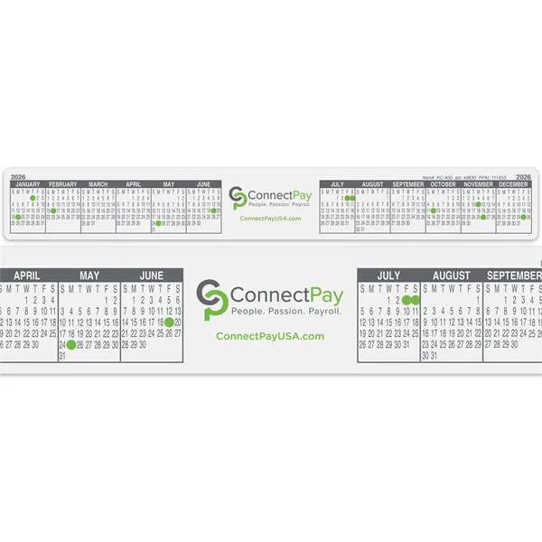 11 1/4" x 1 1/2" poly computer keyboard or monitor calendar... from ASI 44830 The Chest