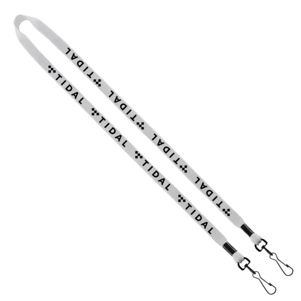 1/2" x 16" cotton lanyard with double swivel snap hook.... from ASI 88060 Snugz/USA Inc / SnugZ USA®