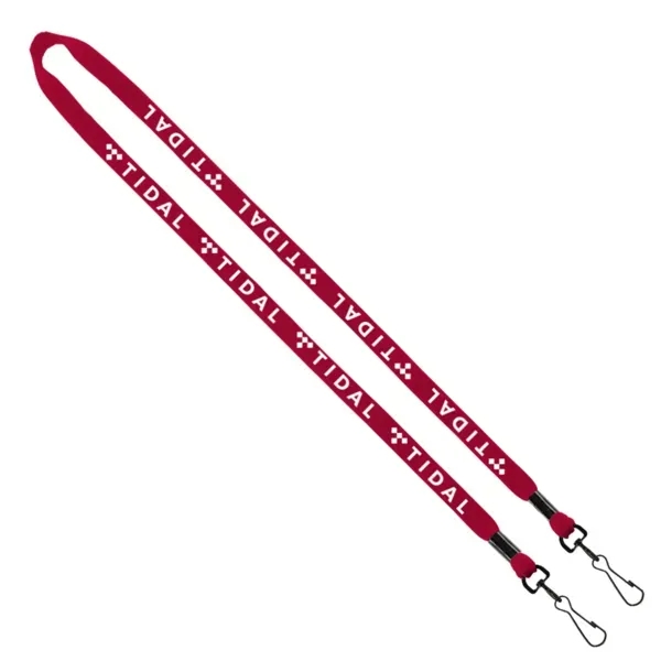 1/2" x 16" cotton lanyard with double swivel snap hook.... from ASI 88060 Snugz/USA Inc / SnugZ USA®