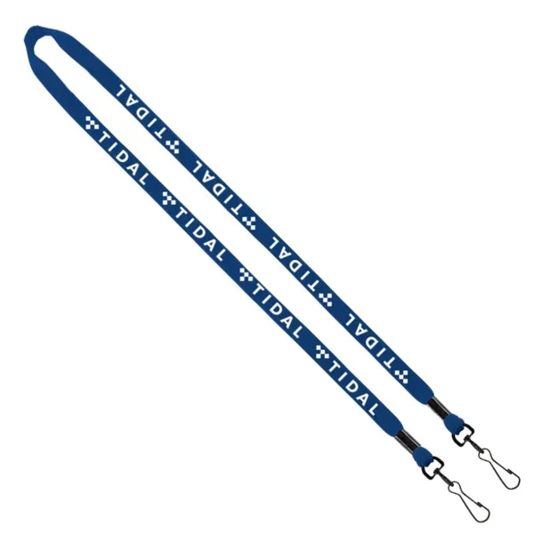1/2" x 16" cotton lanyard with double swivel snap hook.... from ASI 88060 Snugz/USA Inc / SnugZ USA®