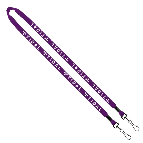 1/2" x 16" cotton lanyard with double swivel snap hook.... from ASI 88060 Snugz/USA Inc / SnugZ USA®