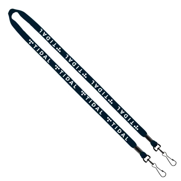 1/2" x 16" cotton lanyard with double swivel snap hook.... from ASI 88060 Snugz/USA Inc / SnugZ USA®