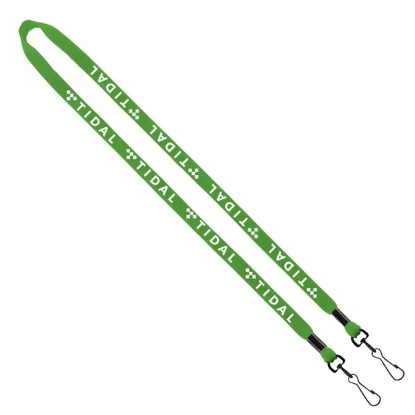 1/2" x 16" cotton lanyard with double swivel snap hook.... from ASI 88060 Snugz/USA Inc / SnugZ USA®