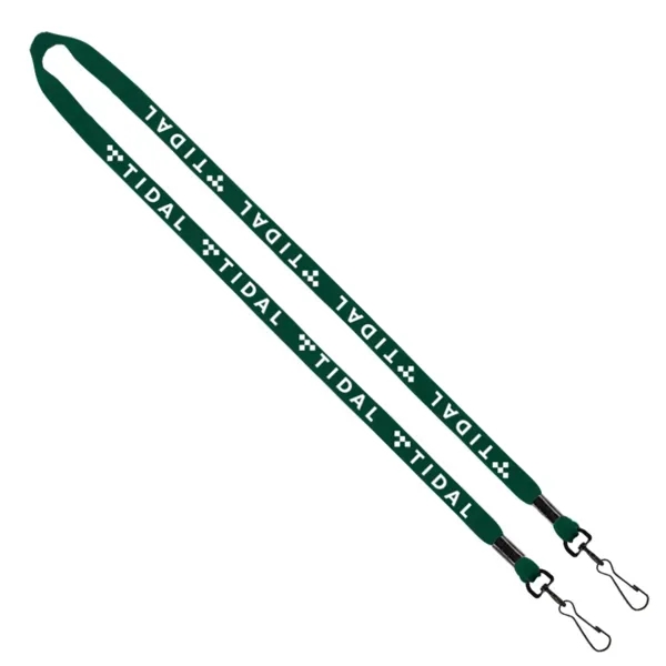 1/2" x 16" cotton lanyard with double swivel snap hook.... from ASI 88060 Snugz/USA Inc / SnugZ USA®