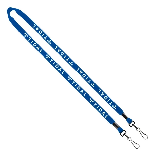 1/2" x 16" cotton lanyard with double swivel snap hook.... from ASI 88060 Snugz/USA Inc / SnugZ USA®
