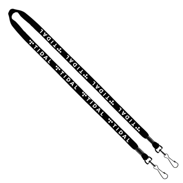 1/2" x 16" cotton lanyard with double swivel snap hook.... from ASI 88060 Snugz/USA Inc / SnugZ USA®