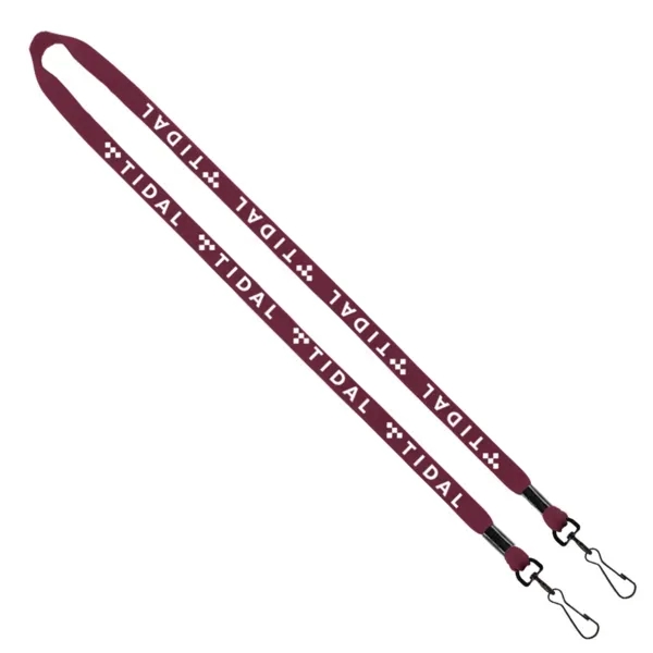 1/2" x 16" cotton lanyard with double swivel snap hook.... from ASI 88060 Snugz/USA Inc / SnugZ USA®