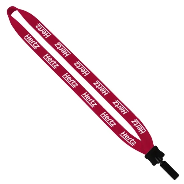 3/4" cotton lanyard with a plastic clamshell and bulldog clip.... from ASI 88060 Snugz/USA Inc / SnugZ USA®