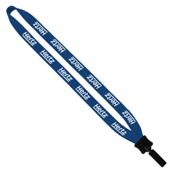 3/4" cotton lanyard with a plastic clamshell and bulldog clip.... from ASI 88060 Snugz/USA Inc / SnugZ USA®