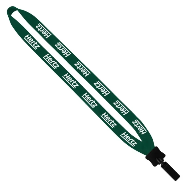 3/4" cotton lanyard with a plastic clamshell and bulldog clip.... from ASI 88060 Snugz/USA Inc / SnugZ USA®