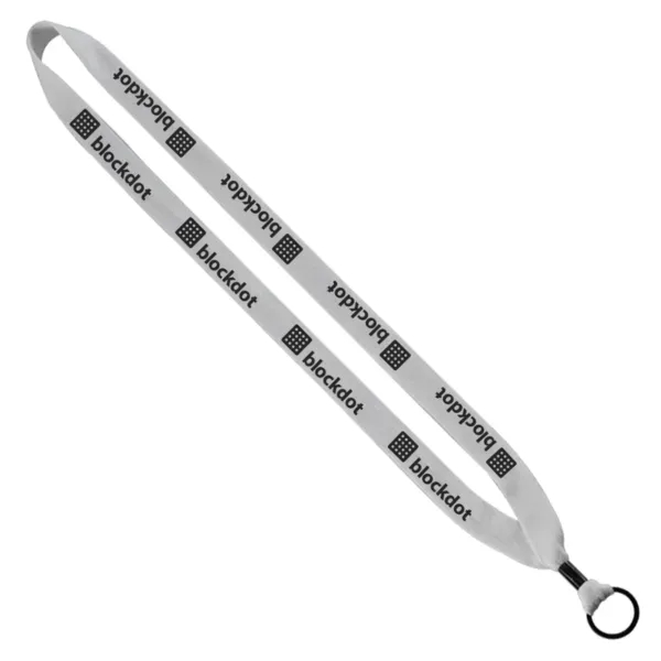 3/4" x 16" cotton lanyard with metal crimp and split ring.... from ASI 88060 Snugz/USA Inc / SnugZ USA®