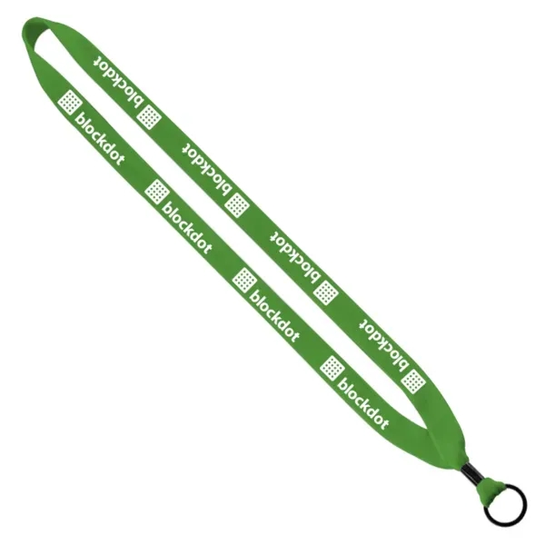 3/4" x 16" cotton lanyard with metal crimp and split ring.... from ASI 88060 Snugz/USA Inc / SnugZ USA®