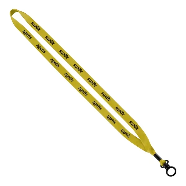 1/2" x 16" economy polyester lanyard with metal crimp and O-ring.... from ASI 88060 Snugz/USA Inc / SnugZ USA®