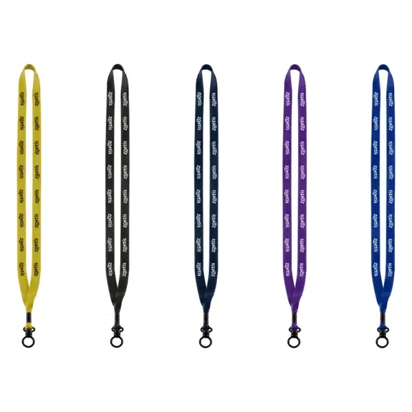 1/2" x 16" economy polyester lanyard with metal crimp and O-ring.... from ASI 88060 Snugz/USA Inc / SnugZ USA®