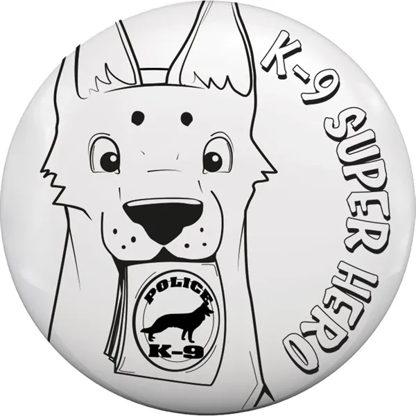 Color fun button with a character you can color in before... from ASI 54100 Fields Manufacturing Inc / Better Life Line