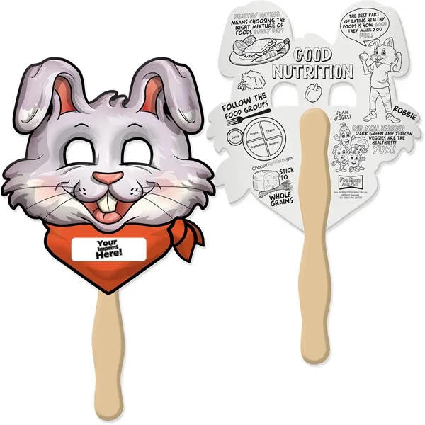 Fun mask face fan for kids to color in their favorite... from ASI 54100 Fields Manufacturing Inc / TargetLine®
