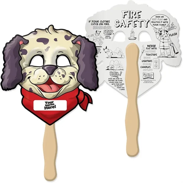 Fun mask face fan for kids to color in their favorite... from ASI 54100 Fields Manufacturing Inc / TargetLine®
