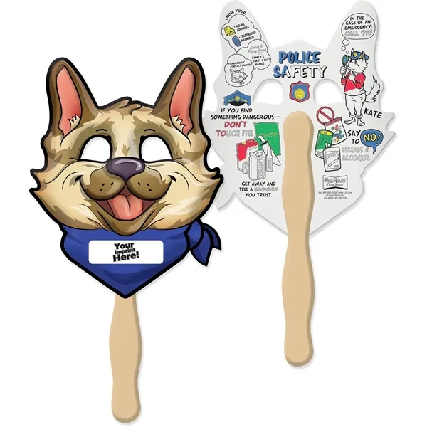 Fun mask face fan for kids to color in their favorite... from ASI 54100 Fields Manufacturing Inc / TargetLine®