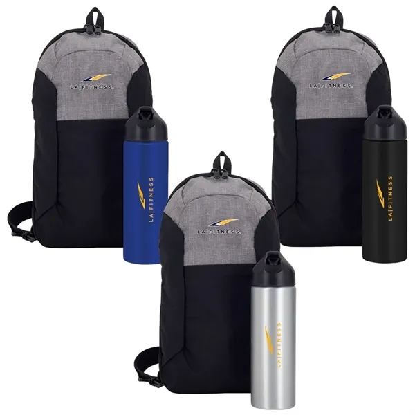 Sling bag and water bottle gift set.... from ASI 88060 Snugz/USA Inc