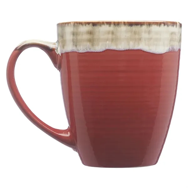 17 oz. ceramic mug with water color drip design, glossy exterior,... from ASI 39552 BEL Promo