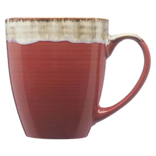 17 oz. ceramic mug with water color drip design, glossy exterior,... from ASI 39552 BEL Promo