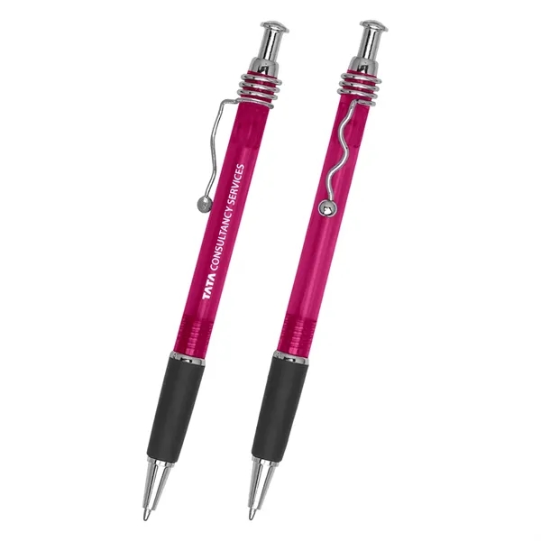 Curvy clip pen with grip section.... from ASI 52710 Lincoln Line
