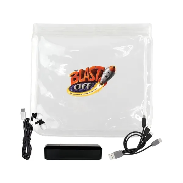 Clear Viper Cable, Ear Bud & Cloth Set... from ASI 30208 A P Specialties / AP Specialties