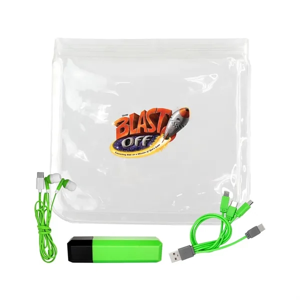 Clear Viper Cable, Ear Bud & Cloth Set... from ASI 30208 A P Specialties / AP Specialties