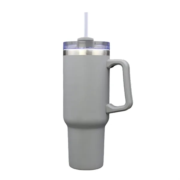 40 oz stainless steel double wall tumbler featuring a convenient handle... from ASI 37218 Athena Promo (tm)