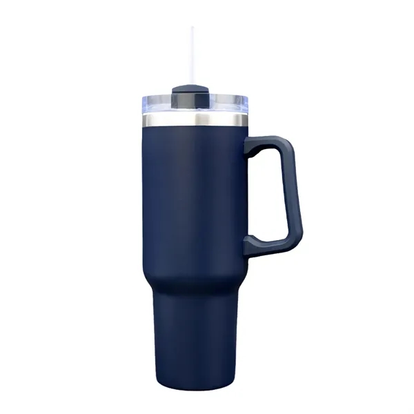 40 oz stainless steel double wall tumbler featuring a convenient handle... from ASI 37218 Athena Promo (tm)