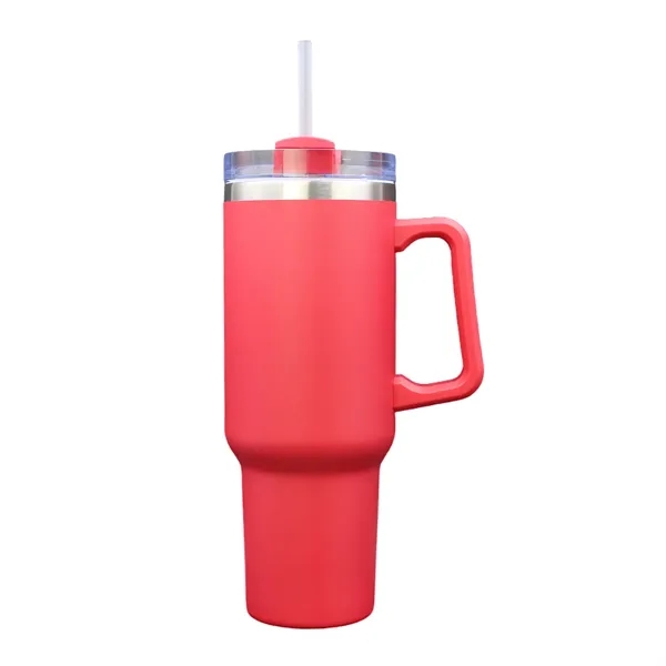 40 oz stainless steel double wall tumbler featuring a convenient handle... from ASI 37218 Athena Promo (tm)