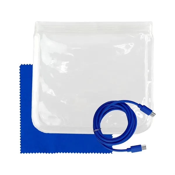 Clear C to C Cable & Cloth Set... from ASI 30208 A P Specialties / AP Specialties