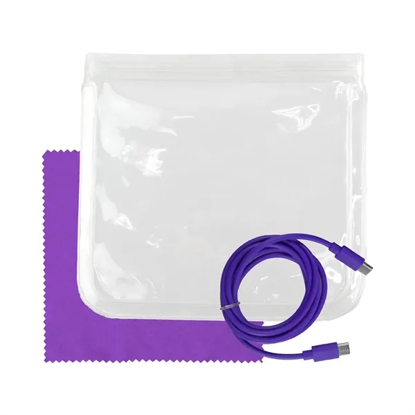 Clear C to C Cable & Cloth Set... from ASI 30208 A P Specialties / AP Specialties