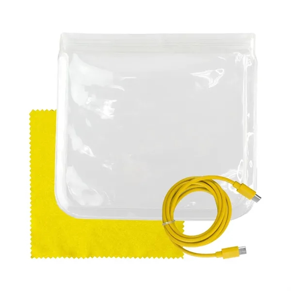 Clear C to C Cable & Cloth Set... from ASI 30208 A P Specialties / AP Specialties