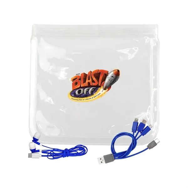 Clear Cable & Ear Bud Set... from ASI 30208 A P Specialties / AP Specialties