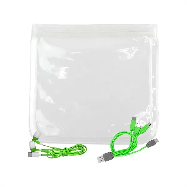 Clear Cable & Ear Bud Set... from ASI 30208 A P Specialties / AP Specialties