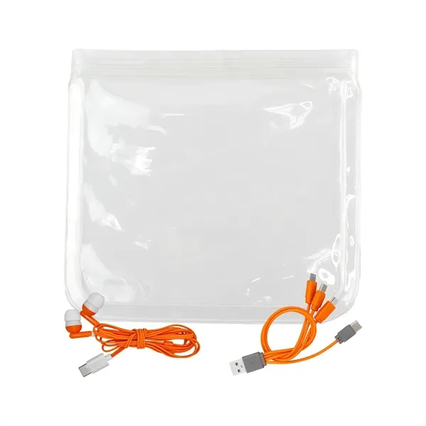 Clear Cable & Ear Bud Set... from ASI 30208 A P Specialties / AP Specialties