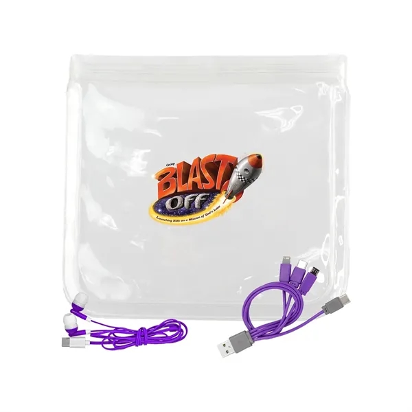 Clear Cable & Ear Bud Set... from ASI 30208 A P Specialties / AP Specialties