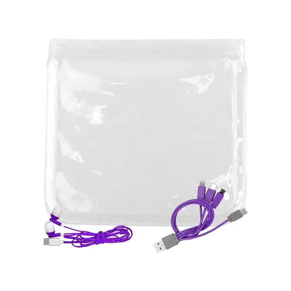 Clear Cable & Ear Bud Set... from ASI 30208 A P Specialties / AP Specialties